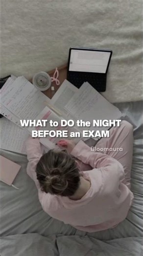 what to do the night before an exam 😍⭐