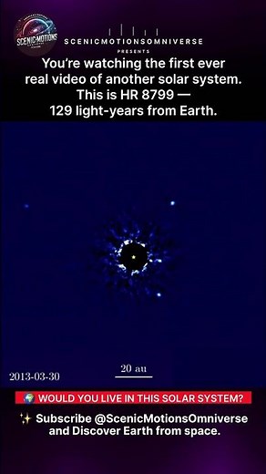 First Ever Real Video of Another Solar System 🌌 HR 8799 129 Light-Years Away