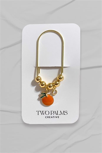 Orange Paper Clip | Page Marker | Planner Accessories | - Etsy