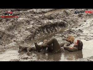 2 Girls Getting Muddy Mud Wrestling At Boot Hole Boggerz Mud Bog