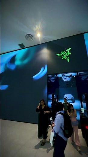 the Razer Wolverine V3 Pro 8K PC takes center stage on the LED wall — link in bio.