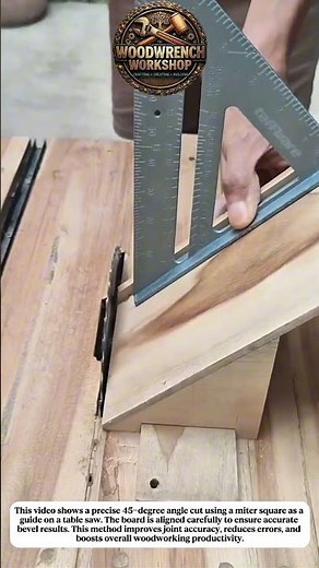 Perfect 45 Degree Angle Cut on Table Saw | Precision Miter Guide