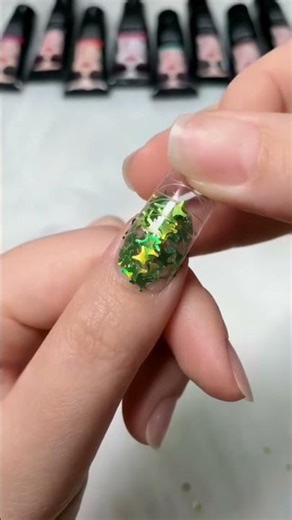 🔗Shop link In Bio 🌈💅🏻EASY POLYGEL TUTORIAL USING DUAL FORMS #SHORTS 💚💓