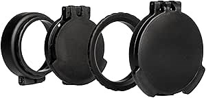 Tenebraex Ocular & Objective Flip Up Rifle Scope Lens Cap Covers Kit for Vortex Razor HD Gen III 6-36x56mm