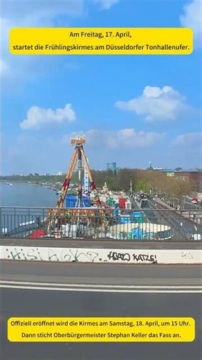 Frühlingskirmes am Tonhallenufer 2026: Diese Fahrgeschäfte und Aktionstage gibt es #kirmes