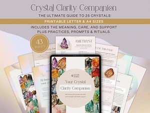 Crystal Guide PDF: Printable 43-page Crystal Meanings & Rituals (US Letter   A4) - Etsy UK