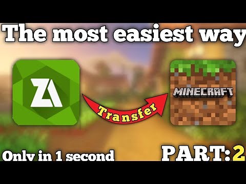Best Way To Import Zip File In Minecraft PE World/Shader/Addon/Texture Pack (Only 2 mints)