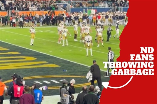 Notre Dame fans react to controversial pass interference call - MarcaTV