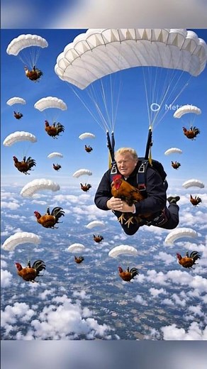 Crazy Skydiving With Chickens 🐔 Parachuting From 30,000 Feet! #funny #wingsuit #usa