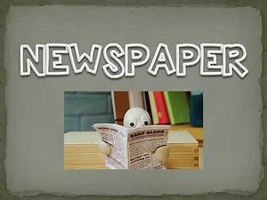 English Lesson Parts of the Newspaper