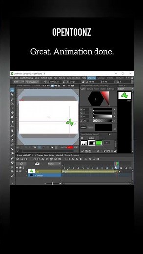 Animate vector | Free 2d OpenToonz software #2d #animation #opentoonz