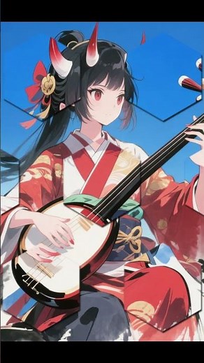 【和風 Shamisen BGM】 三味線//Shamisen/Japanese drums/【鬼姫 三味線】06