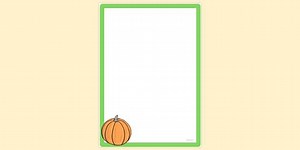 Pumpkin Page Border