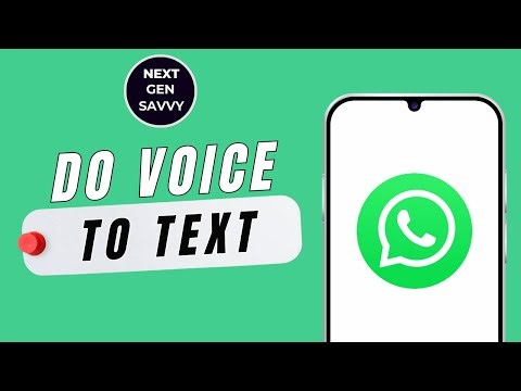 HOW TO DO VOICE TO TEXT IN WHATSAPP