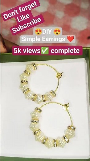 DIY Earrings at home #shorts #diy #youtubeshorts #viral #trending #shortsfeed ‪@diyumikavlogs‬