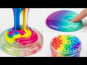 Most Satisfying Slime Fast Crush | Rainbow Colors & Crunch ASMR