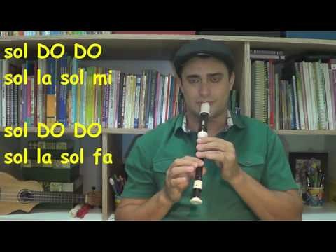 O SAPO NÃO LAVA O PÉ - Notas Flauta Doce Iniciantes