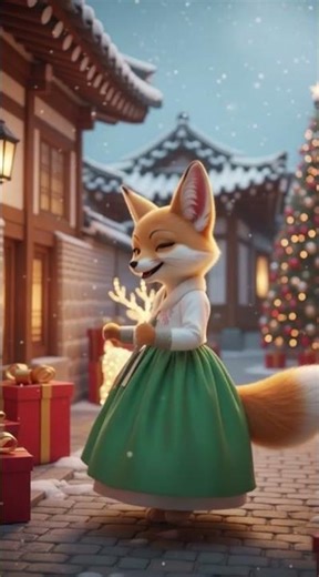 "피라의 한복 크리스마스 폭발적인 볼륨! 🎄🦊✨" #dance #pira