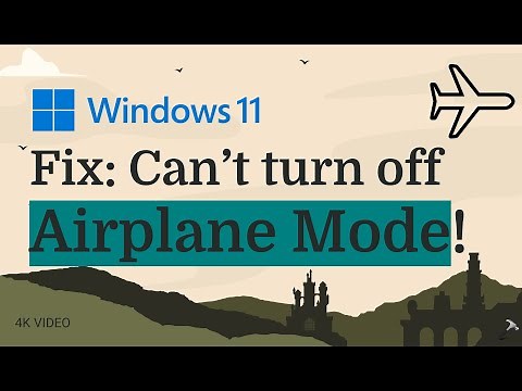 Fix: Can't turn off Airplane mode on Windows 11