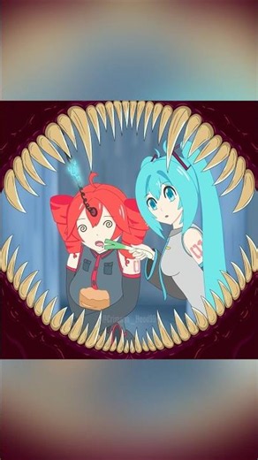 Hungry for bread? Or brainwaves! ❤️🩵💛 Poor Teto and Miku 🥲 #miku #teto #doctorwho