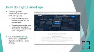 Learn how to access eBooks, eAudiobooks, music, movies, and more via Hoopla! Get started: https://www.hoopladigital.com/ Check out EVPL's collection: https://bit.ly/2zKKQdU Take a look at EVPL's calendar: https://bit.ly/2Nc79w4 | Evansville Vanderburgh Public Library | Facebook