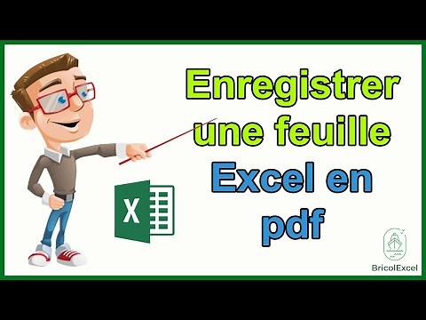 Comment enregistrer une feuille excel en pdf