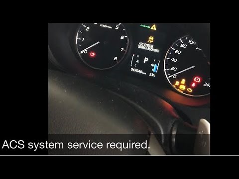 ACS system service required Mitsubishi Outlander How we fixed it