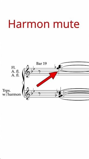 Trumpet with Harmon mute #orchestration #brass #jazz