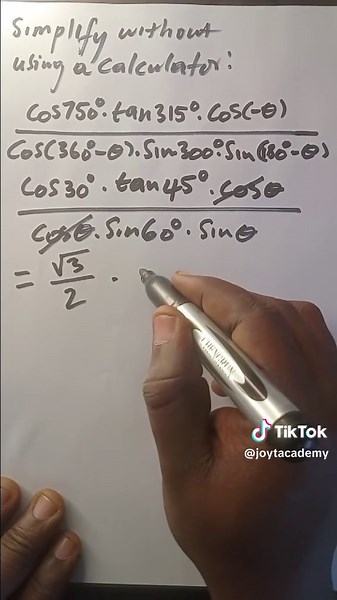 Grade 12 Trigonometry Simplification Techniques