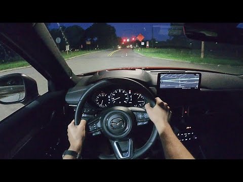 2021 Mazda CX-5 Signature - POV Night Drive (Binaural Audio)