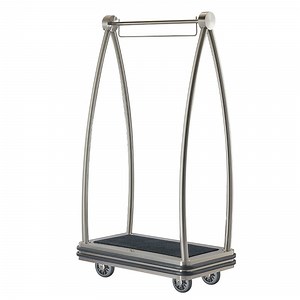 [Hot Item] Brushed Finished Luxury Bellman's Luggage Cart for Hotel