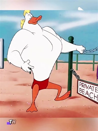 Daffy Duck's Beach Challenge with a Goose