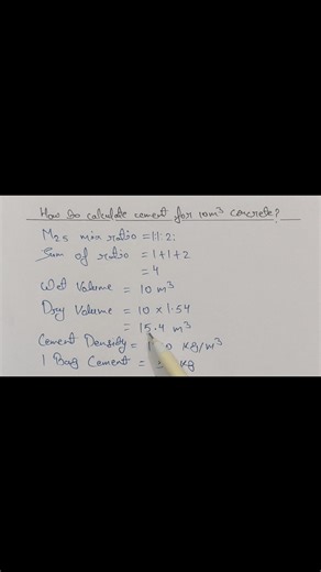 How to calculate cement for 10m³ concrete? #cementcalculation #concretecalculation #civilengineering #constructiontips #cement #10mcubeconcrete #civilsitework #civilengineers #civilengineers07 | Civil Engineers 07