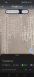 7:03Google LensDetect language→ EnglishTranslated text... | Filo