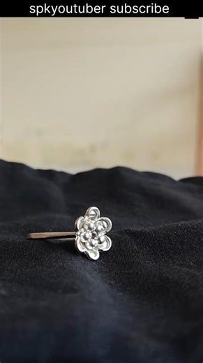 CREATE Your Own SILVER Flower Ring with Unique Design #spkyoutuber #jewellery