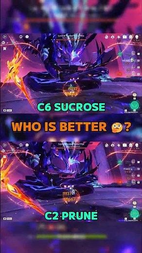 SUCROSS VS PRUNE WHOS BETTER 🤔#genshinimpact #hoyocreators #varka