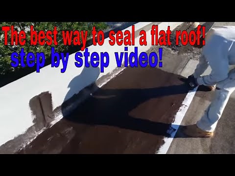 Low slope Roofing Repairs : The best way to seal a flat roof permanent ,step by step!!