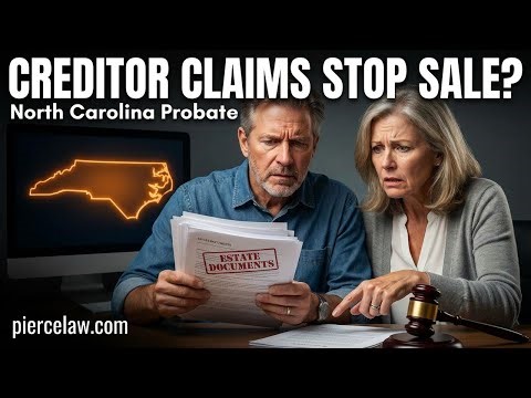Can I sell inherited real estate with creditor claims pending? | NC