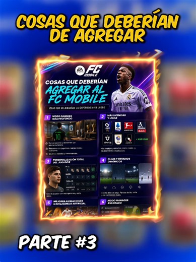 Parte | 3 Cosas que le deberían de agregar al fc mobile#fcmobile#agregar#cosas#fyp#viral