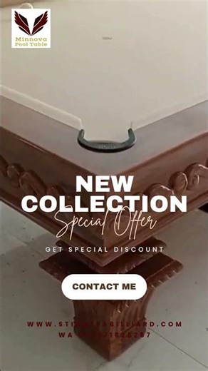 Meja Billaird Minnova UKIRAN yang cocok untuk Rumah Anda