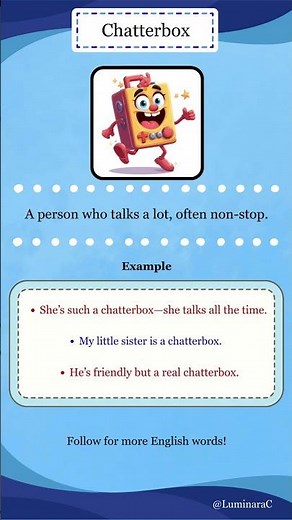 🗣️ Chatterbox Meaning | Are You a Chatterbox? 😆