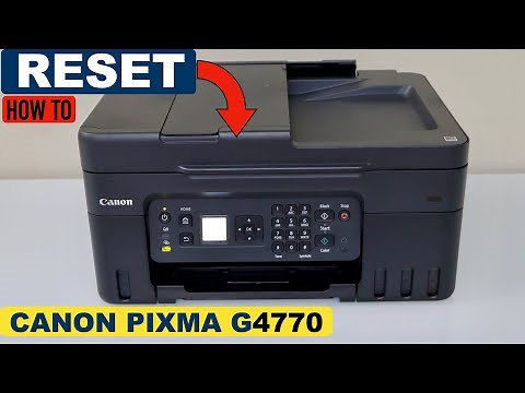 Canon Pixma G4770 Printer Reset !