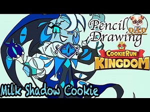 Milk Shadow Cookie Drawing & Coloring | Cookie Run | Free Coloring Page