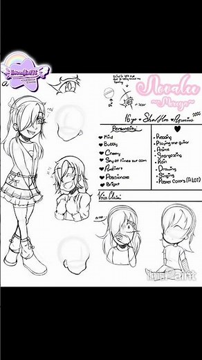 Making OC reference sheets pt. 2 #art #originacharacter #speedpaint