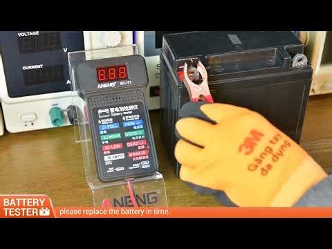ANENG BT-171: LED Display + Reverse Polarity Alarm Battery Tester