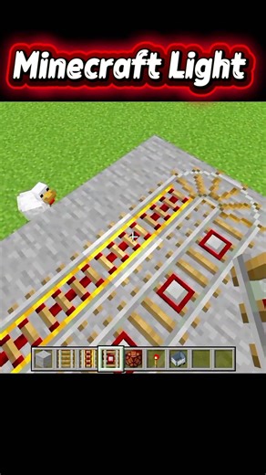 Minecraft Moving Light 🚨 | minecraft shorts