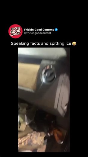 Frickin Good Content on Instagram: "We are all familiar with the concept of "it's freezing," but this man just provided the most aggressive scientific demonstration in history. There is cold, and then there is "my saliva turns into a literal ball bearing before it hits the fender" cold. The audio here is actually Hall of Fame worthy. You intuitively expect a wet, biological "splat," but instead, you get a crisp, solid cling that sounds like he just threw a quarter at his own truck. He didn't jus