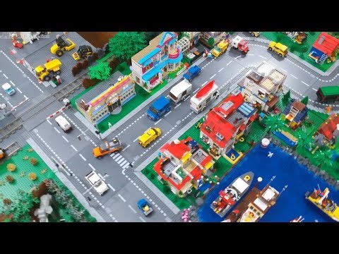 🔄 Drone flying over a LEGO City! DJI Spark first POV video attempt from Jun 24, 2017