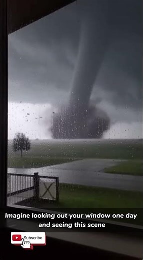 Imagine looking out your window one day and seeing this scene