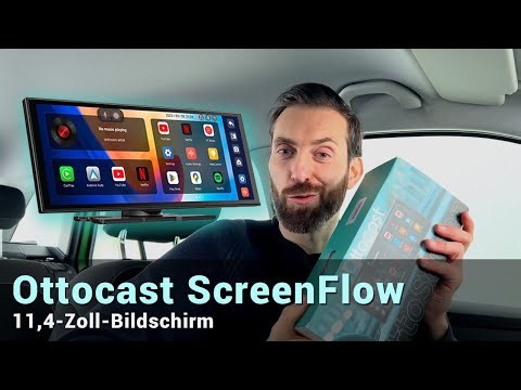 Ottocast | ScreenFlow Wireless CarPlay and Android Auto Display | 11.4-inch Touchscreen Display